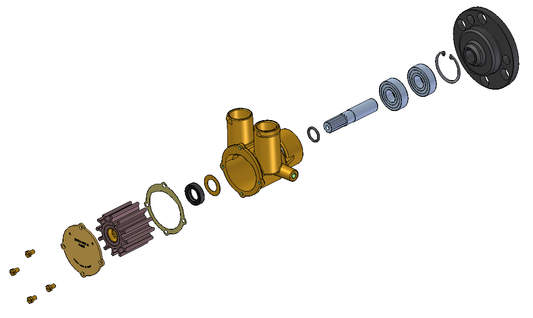 Johnson Impeller Raw Water Pump Housing Screw Only