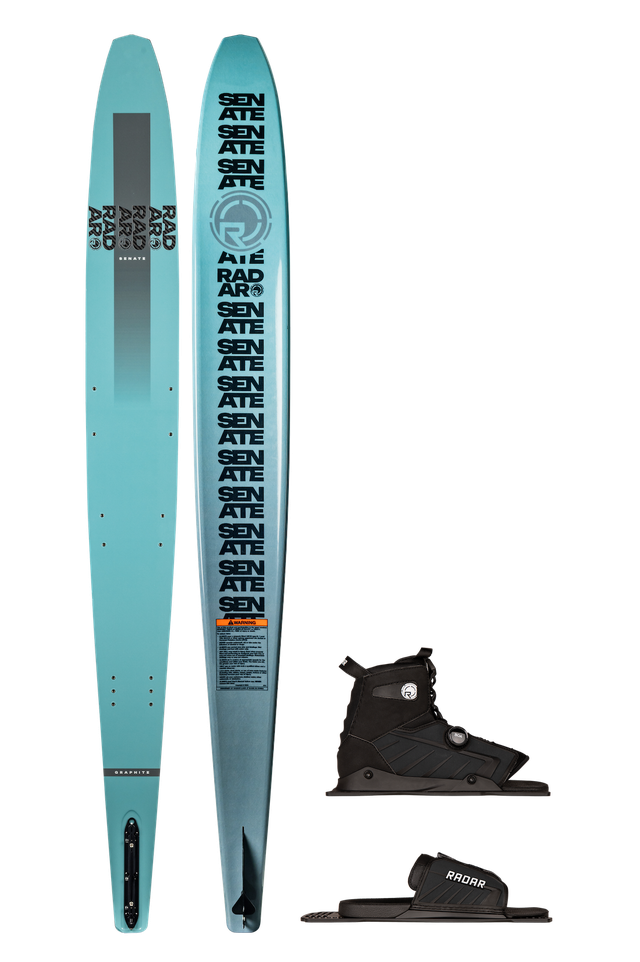 Radar Senate Graphite w/ Vector BOA - Slalom Waterski Package 2026