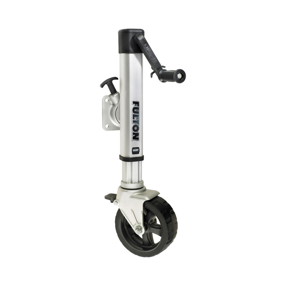 Fulton F2 Swing-Up Trailer Jack Single 8" Wheel Sidewind 1,600 lbs