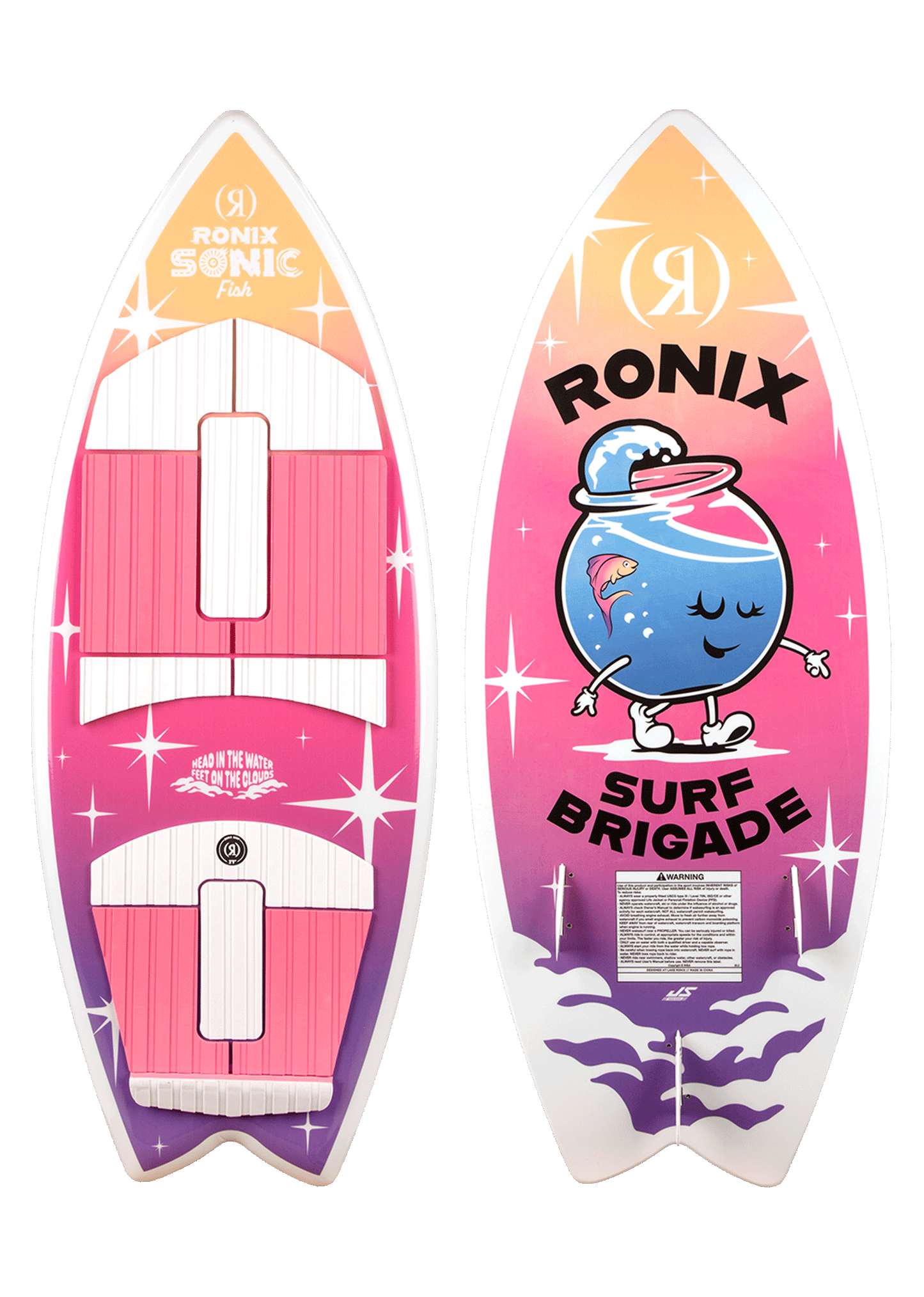 Ronix Sonic Fish 3'9" Girl's Wakesurf Board 2025