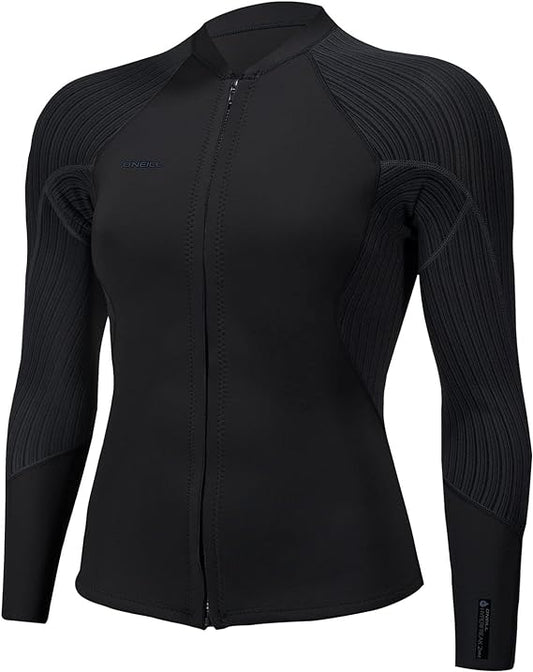 Oneill Hyperfreak 1.5mm Front Zip Jacket Wmns 12