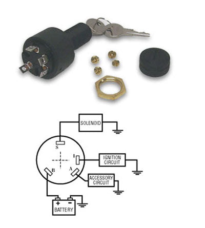 Sierra MP41040 Marine Ignition Switch with Standard Keys