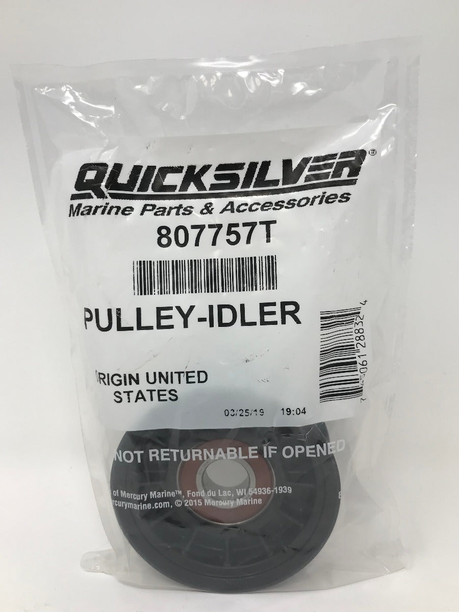 Quicksilver 807757T Serpentine Idler  Pulley 3"