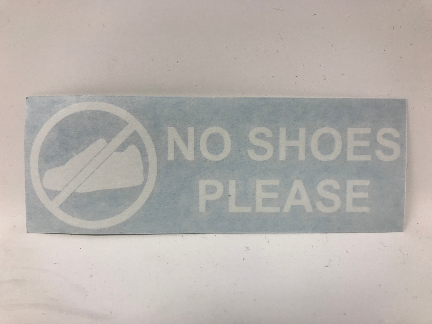 No Shoes Diecut Boat Sticker