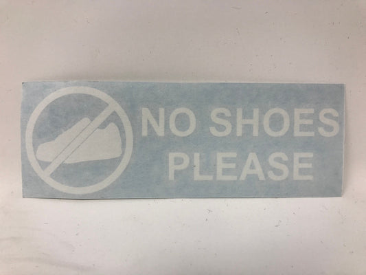 No Shoes Diecut Boat Sticker