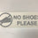 No Shoes Diecut Boat Sticker