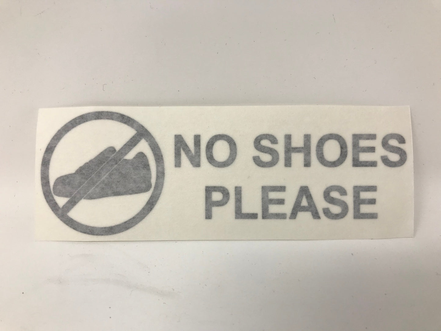 No Shoes Diecut Boat Sticker