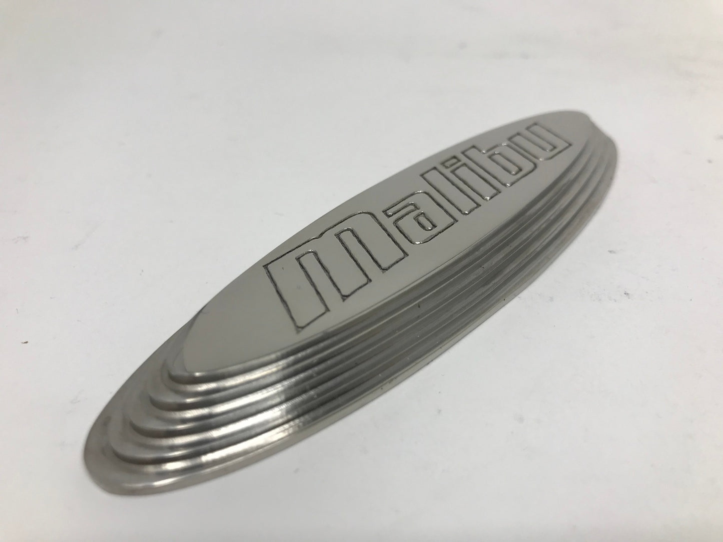 Malibu Boats Oval Emblem 5 Inch Stainless Steel