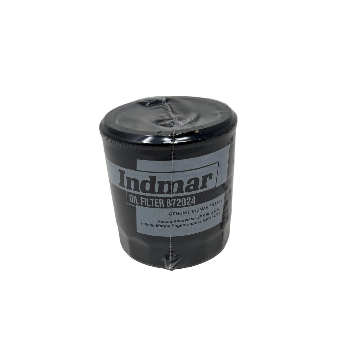Oil filter with 'Indimar' branding on a white background