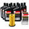A set of Indmar oil service kits including several bottles of motor oil and one oil filter.