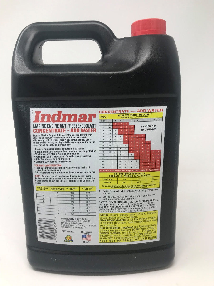 Indmar Antifreeze Red Propylene Glycol Gallon