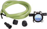 Jabsco 17250-0003 portable drill-powered fluid transfer pump kit with hose and garden hose adapters