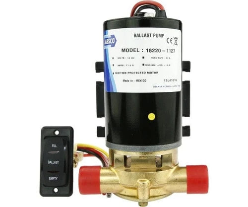 Jabsco Ballast Puppy 9 GPM Reversible Pump with Rocker Switch – 18220