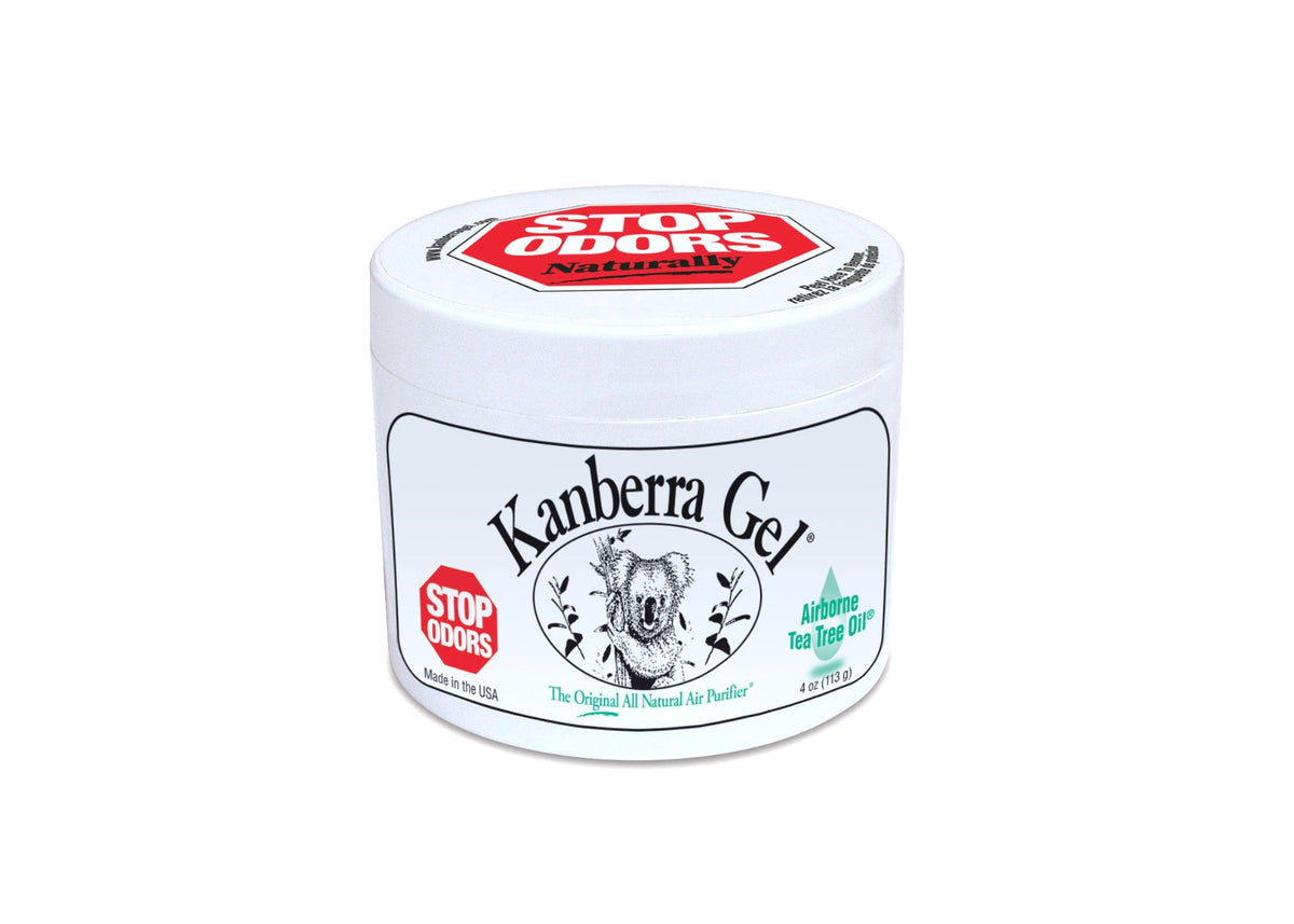 Kanberra Gel 4 oz tea tree oil air purifier for boat cabins, marine heads and RVs