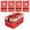 Kent Type II adult life jacket 4-pack with orange USCG approved PFDs and storage bag