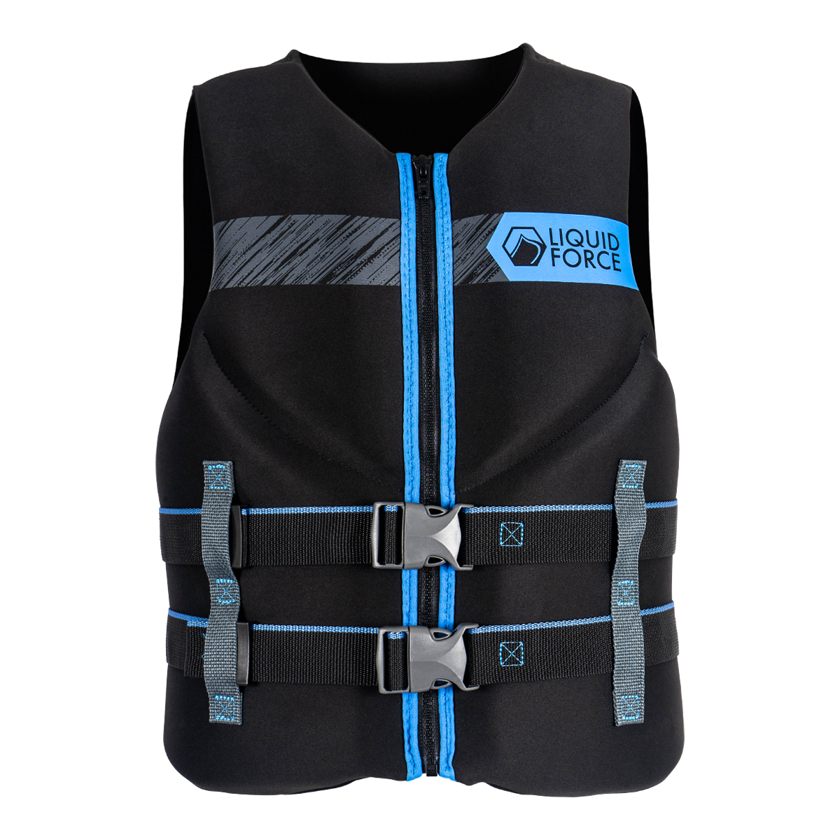Liquid Force Classic Hinge CGA US Coast Guard approved life vest in blue