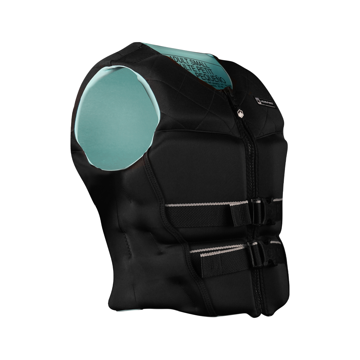 Front view of Liquid Force Diva Heritage women's Coast Guard Approved life jacket