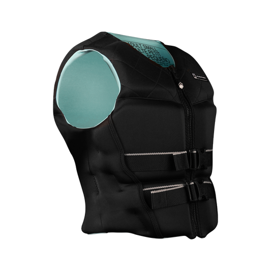 Front view of Liquid Force Diva Heritage women's Coast Guard Approved life jacket