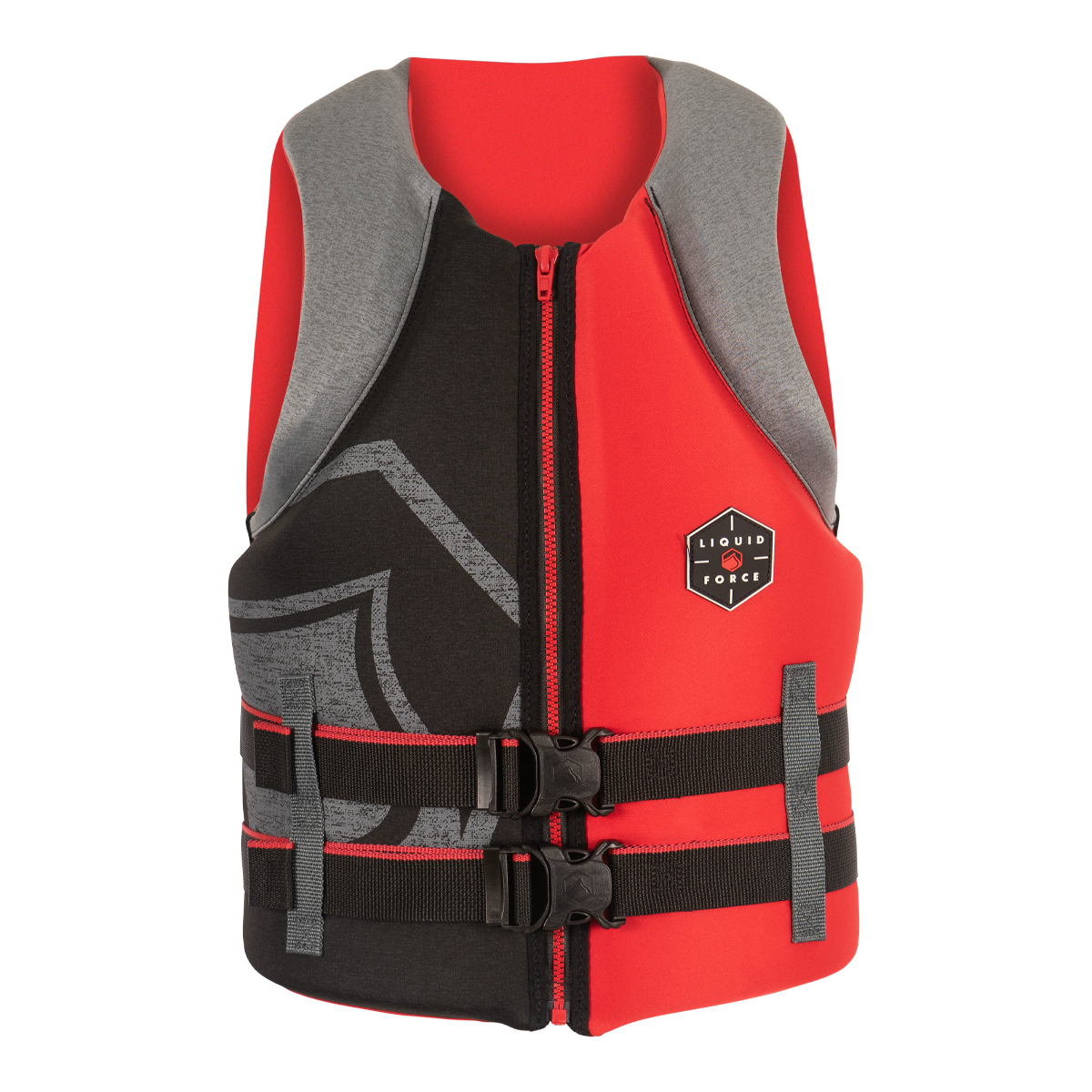 Liquid Force Hinge CGA Life Vest 2026 Coast Guard Approved wakeboard life jacket in red