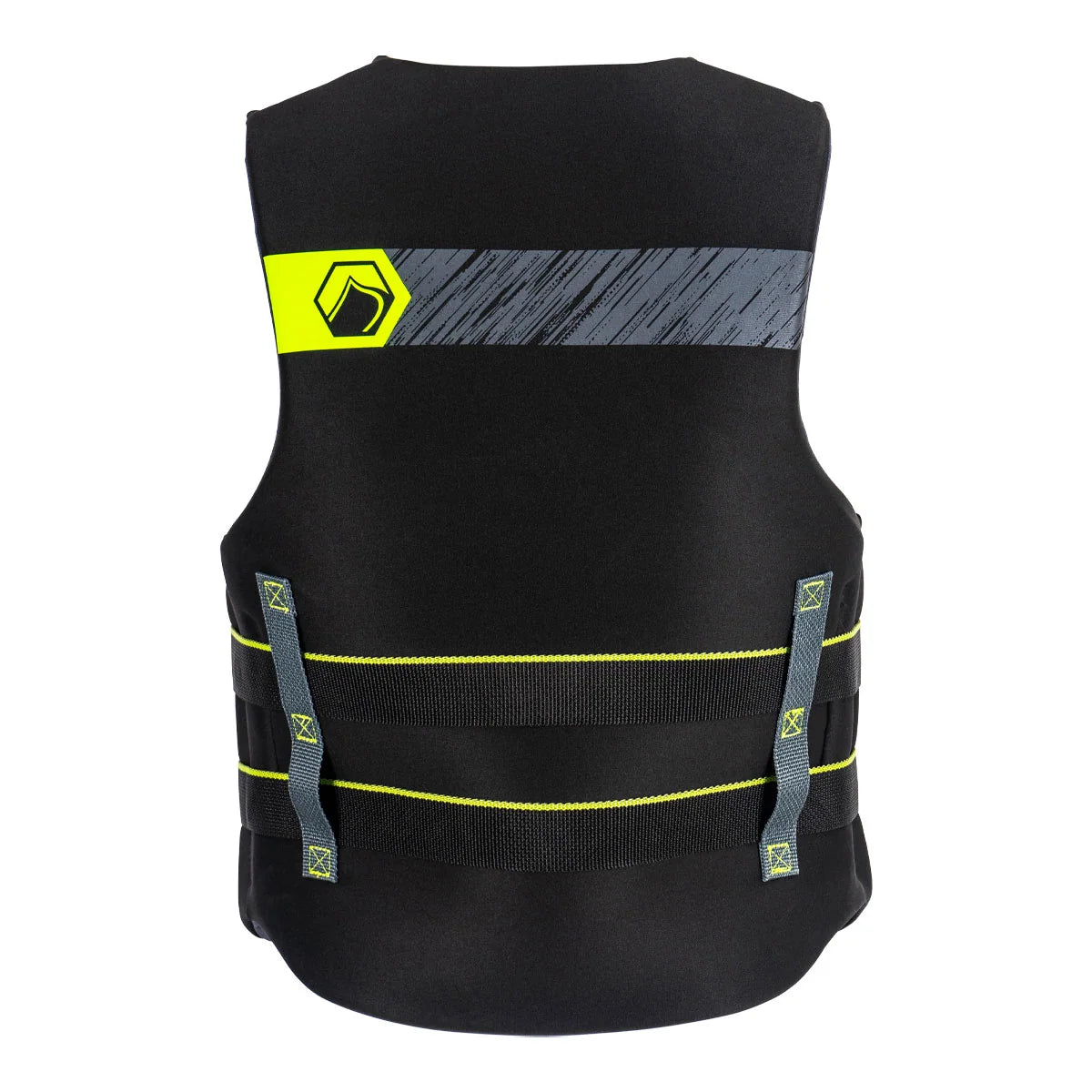 Back view of Liquid Force Classic Hinge CGA watersports vest in green