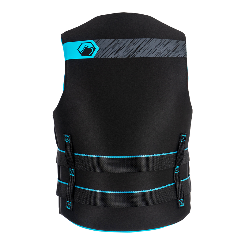 Back view of Liquid Force Hinge women's wakeboarding life vest