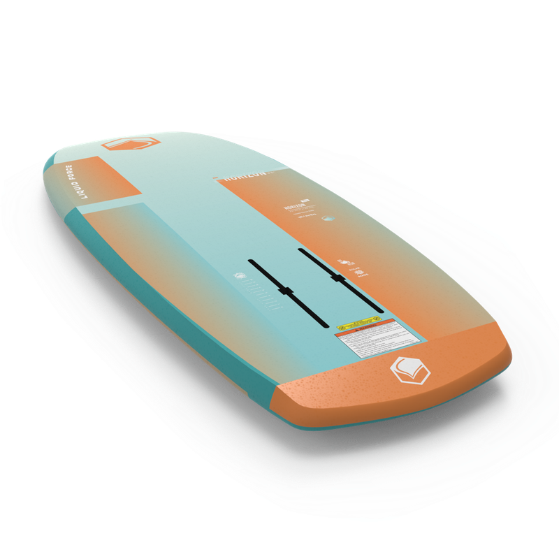 Flat-bottom design of the 2026 Liquid Force Horizon foilboard