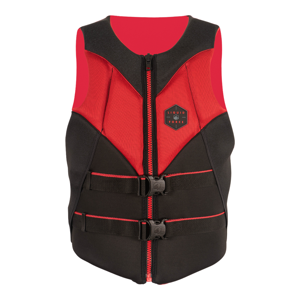 Liquid Force Rush CGA Wake Vest 2026 USCG Type III approved life jacket in red