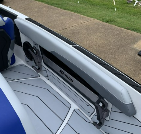 Malibu TXi gunnel ski rack for cockpit sidewall storage