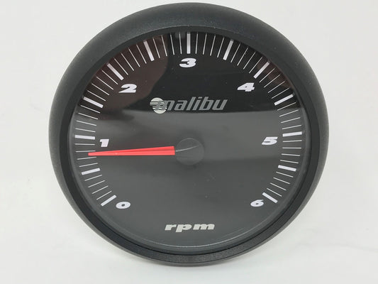 Malibu Boats RPM 5" Black and White Gauge