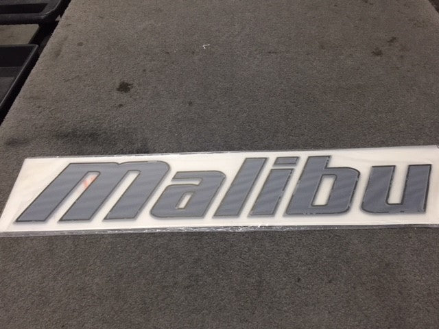 Malibu Emblem Black Chrome 32.5" '17-'18