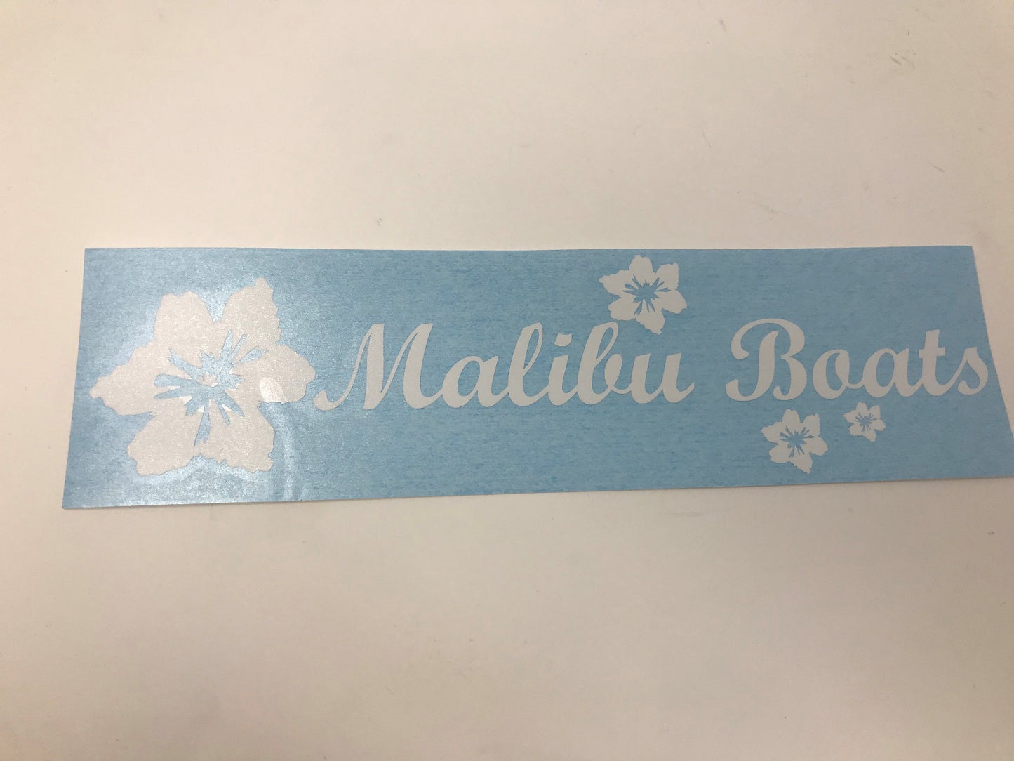 Malibu Boats Hibiscus Vehicle Decal 13"