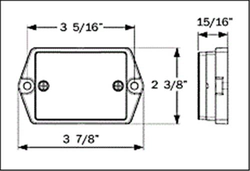 Trailer Tail Light Oval LED