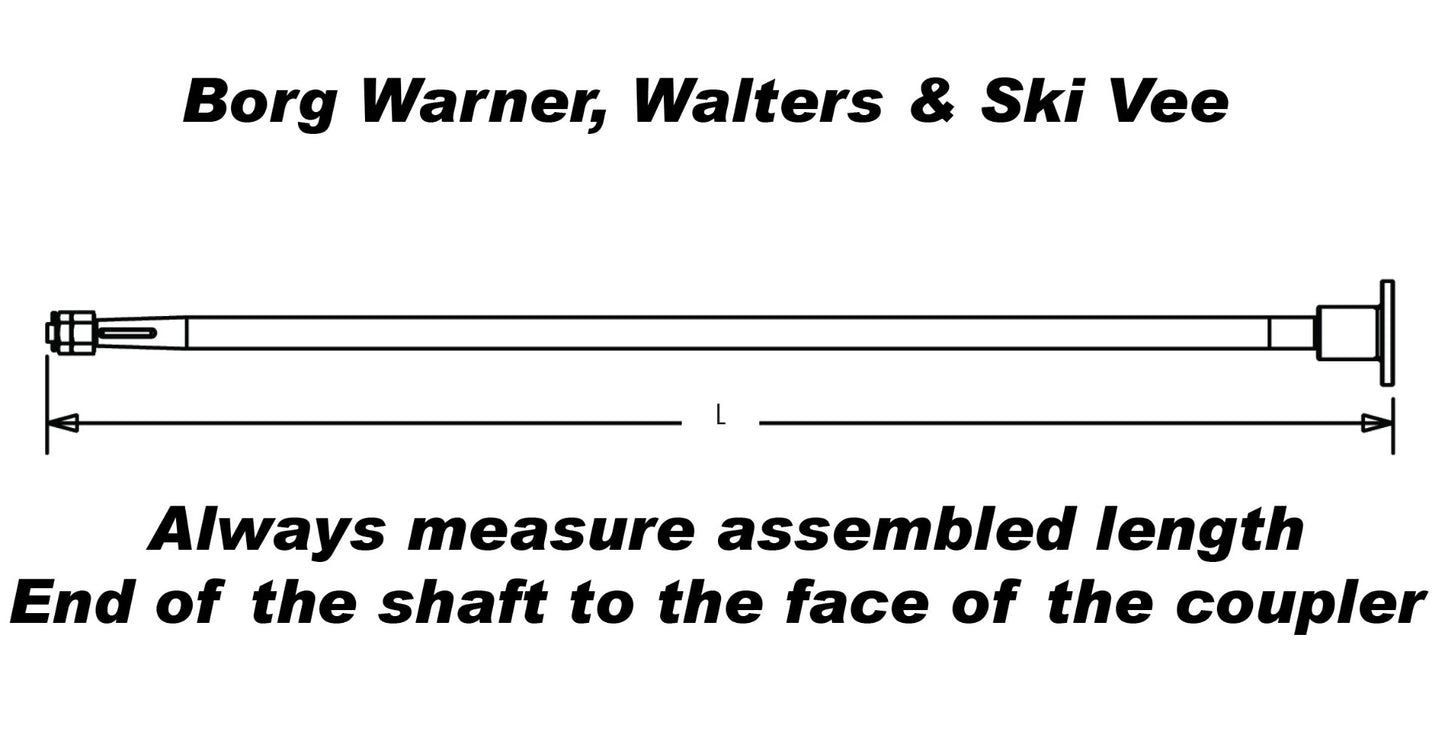 Marine Hardware 1-1/8" Custom Prop Shaft & 4" Borg Warner Coupler