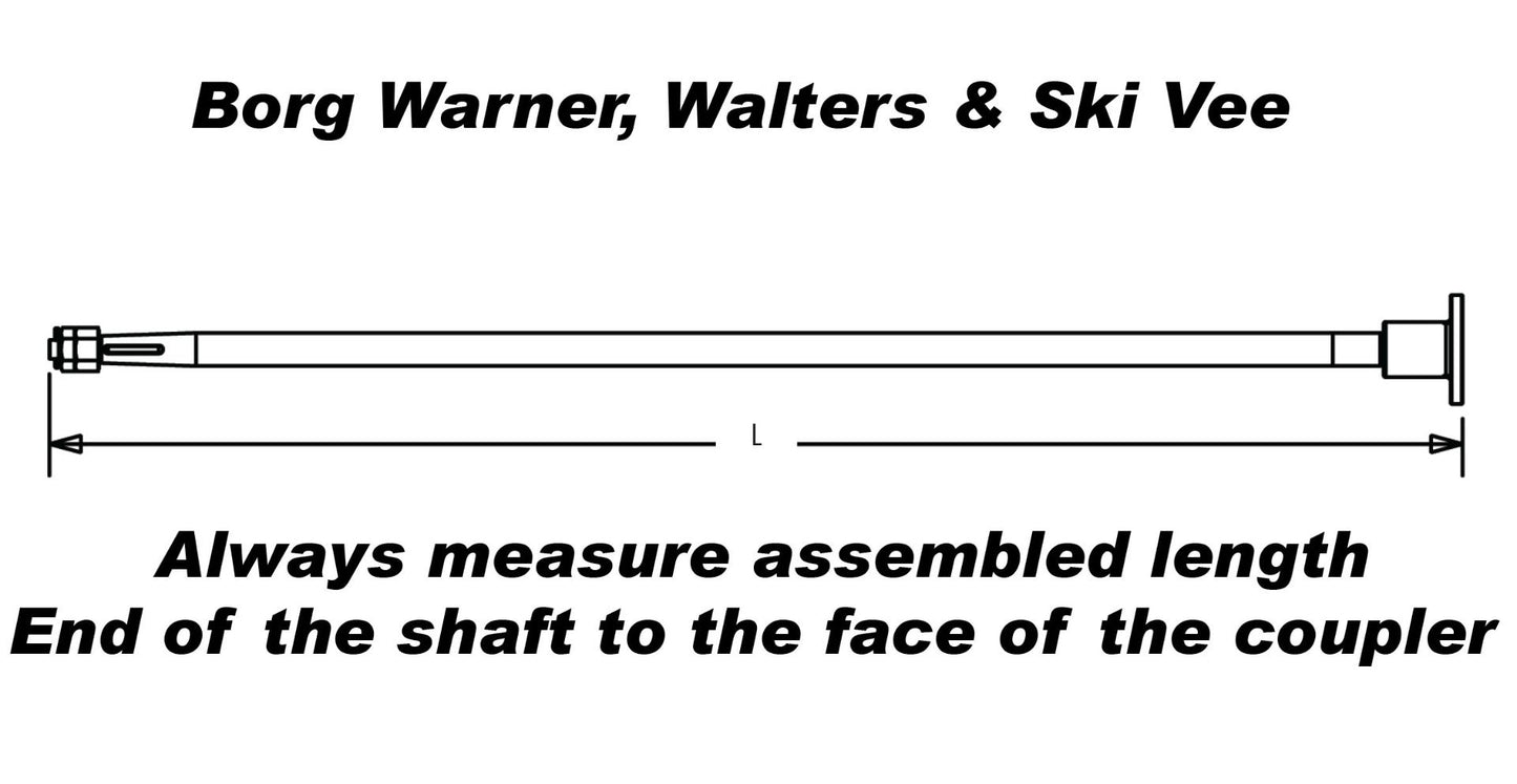 Marine Hardware 1" Custom Prop Shaft & 4" Borg Warner Coupler