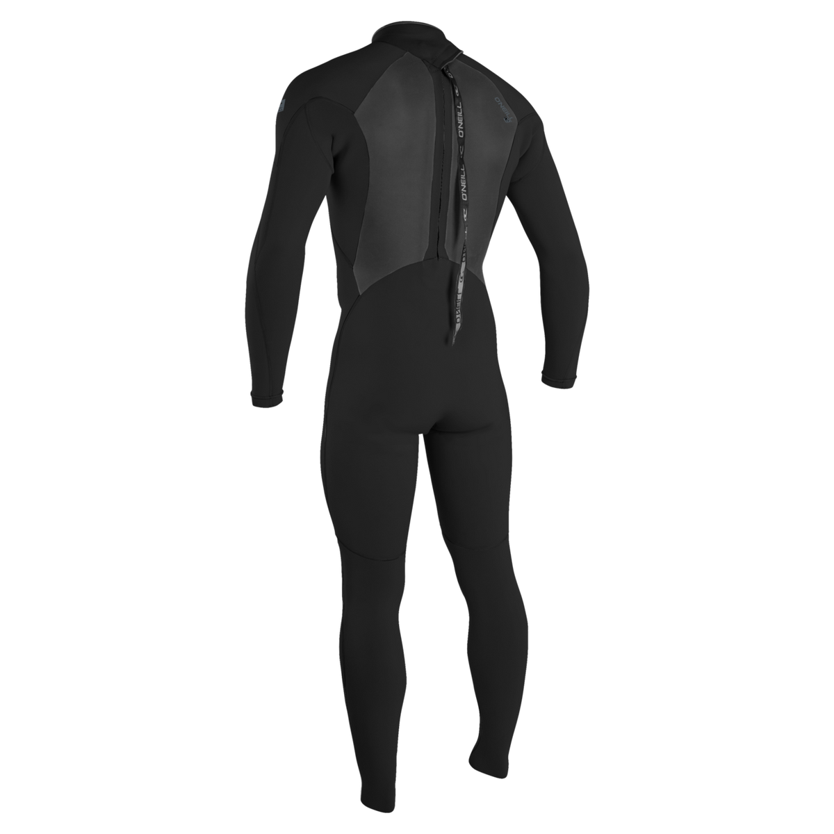 Back view of O'Neill Epic men's 3/2mm back zip wetsuit