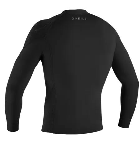 O'Neill Reactor-2 men's 1.5mm long sleeve neoprene wetsuit top in black
