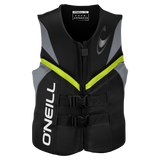Green O'Neill Reactor USCG approved Level 70 life vest for wakeboarding and wakesurfing