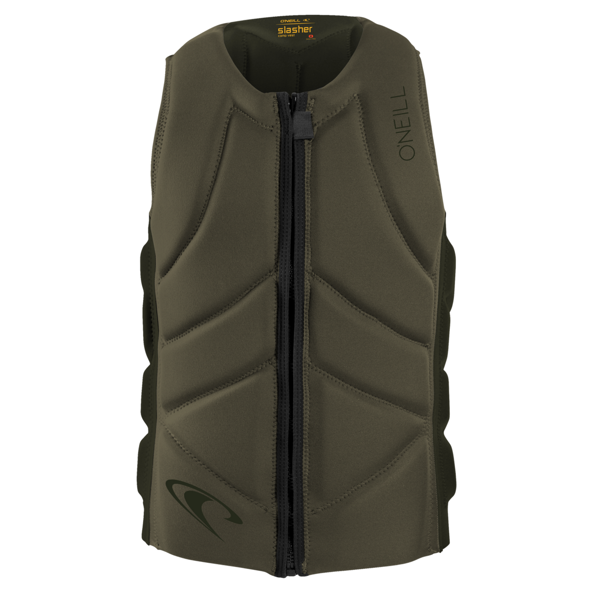 O'Neill Slasher Comp Vest 2026 reversible wakeboard impact vest in green