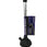 A Panther Flush Buddy fake lake inboard motor flush tool with a black rubber cup, metal shaft, and adjustable length settings, standing upright against a white background with a product packaging visible to the right.
