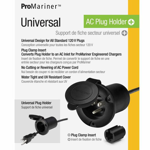 ProMariner Universal AC Plug Holder – Waterproof Marine Power Cord Housing – 51300