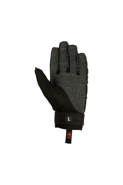 Aramid-reinforced palm on Radar AirKnit-K waterski glove