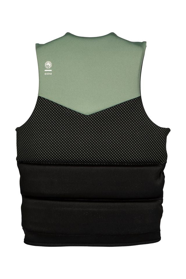 Back view of Radar Aura 2027 women's waterski life vest