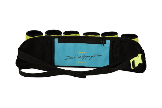 Radar Beer Belt hands-free beverage holder for boating, lake days, and outdoor parties.