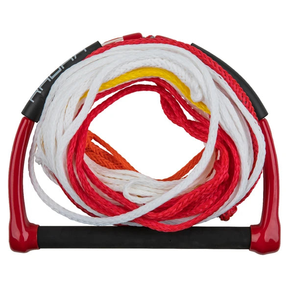 2026 Radar Control ARC 13-inch waterski handle with 8-section mainline in red and black