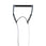 Radar Deep-V 15-inch Diamond Grip waterski handle only in silver and white