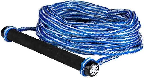 Radar Global Water Sports 12" Rubber Waterski Handle with 75ft Rope – Blue/White