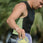 Waterskier wearing the Radar John Top sleeveless neoprene layer