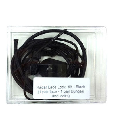 Radar Lace Lock Kit black replacement waterski boot laces and locks