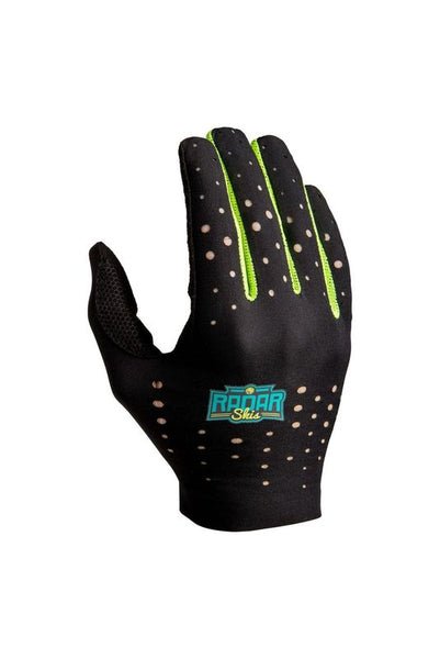 Perforated nylon backhand on Radar Range waterski glove