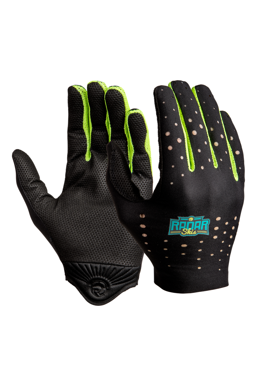 Radar Range lightweight waterski gloves with embossed Amara palms